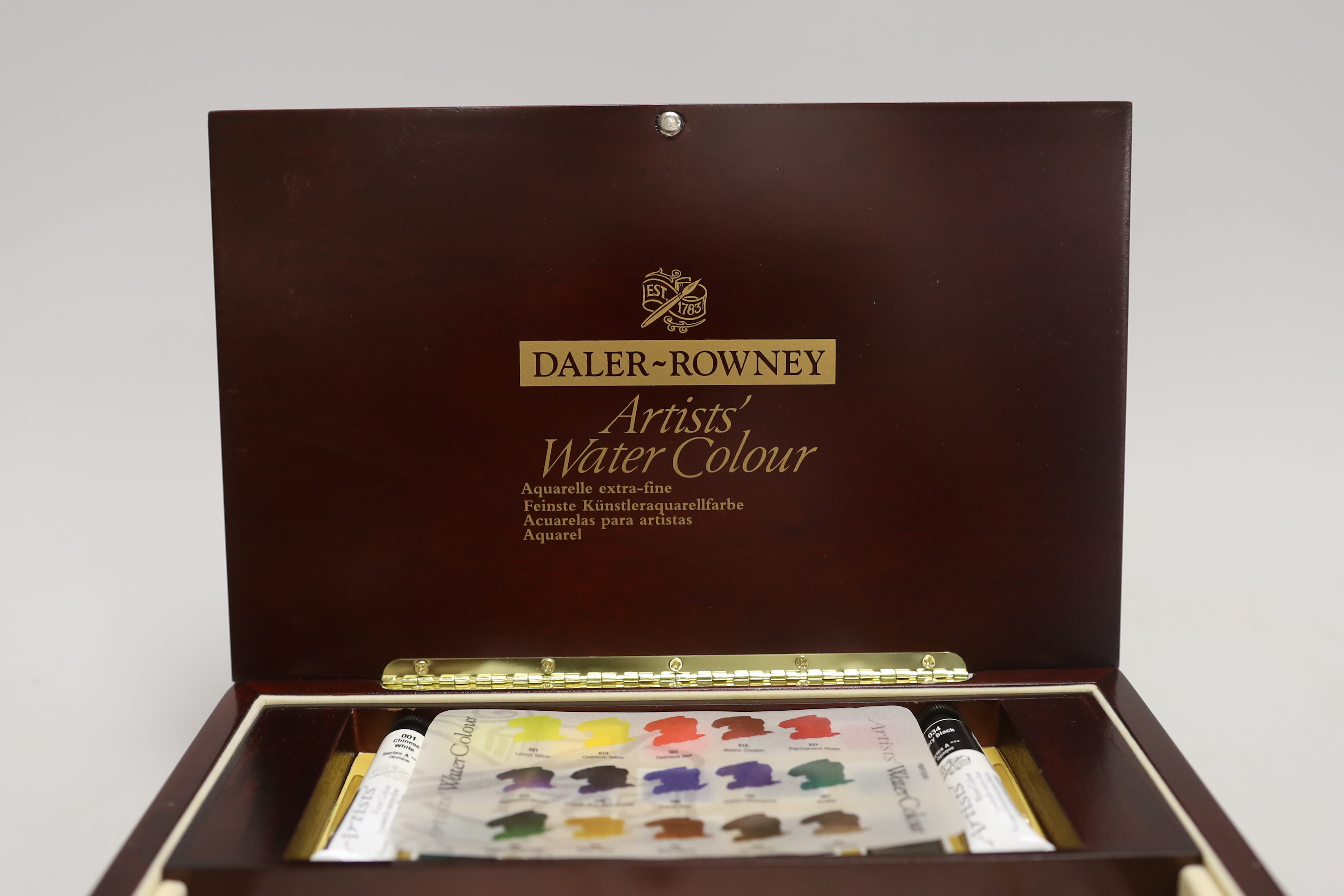 A Daler-Rowney limited edition watercolourist's paints set